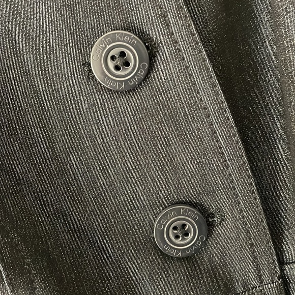 *NWOT* Calvin Klein Chambray Cap Sleeve Belted Button Down Sheath/Shirt Dress - Picture 11 of 14